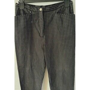 Lauren Ralph Lauren‎ Women’s 6 Windowpane Plaid Black White Pants